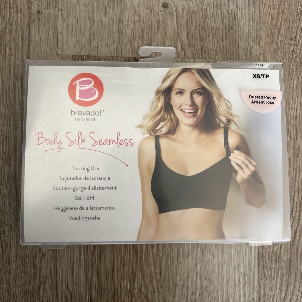 Bravado Designs Nursing Bra Body Silk Seamless Pink Dusted Peony XS A/B/C/D NEW